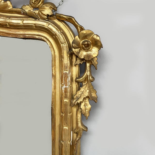 Late 19th Century French Giltwood Wall Mirror For Sale - Image 3 of 13
