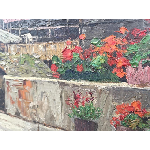 Humbert Heusser, Kippel and the Bietschhorn, 1920s, Oil on Canvas, Framed For Sale - Image 12 of 18