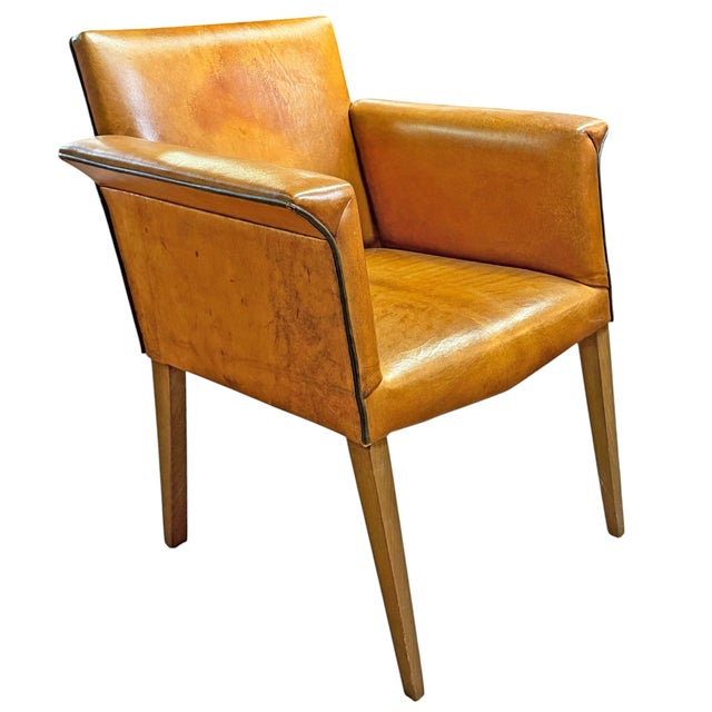 Set of Four Leather Dining Chairs by Bart Van Bekhoven For Sale In Chicago - Image 6 of 18