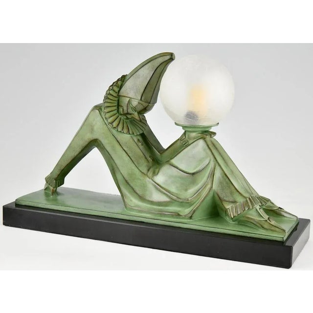Art Deco Lamp by Marcel André Bouraine & Max Le Verrier, 1970 For Sale - Image 4 of 11