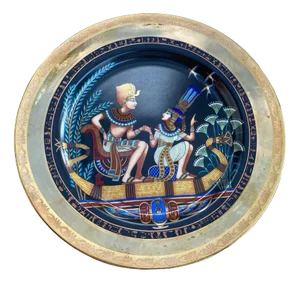Vintage Souvenir Plate in Porcelain, 1980
