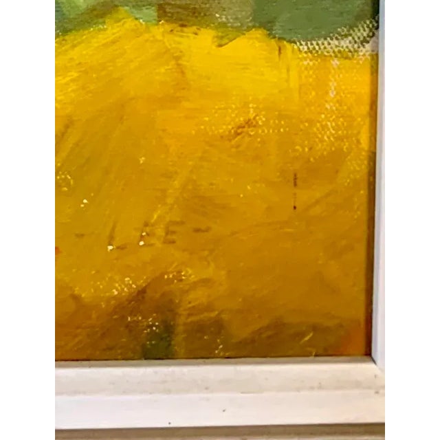 Red Still Life With "Flowers" Oil Painting by Lee, 1960s For Sale - Image 8 of 12