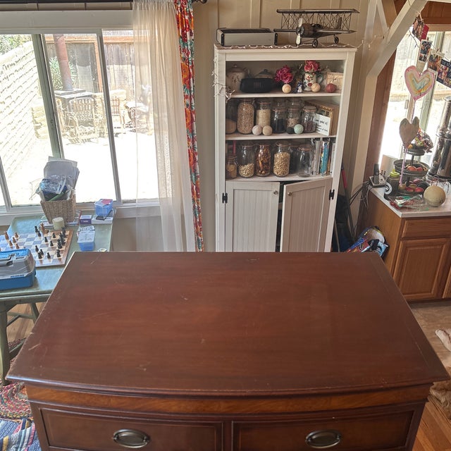 Hepplewhite Henredon 1940s/50s Mahogany 8 Drawer Chest on Chest For Sale - Image 3 of 10