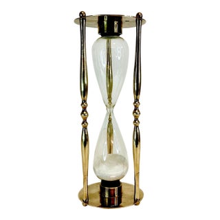 Mid-Century Modern Hollywood Regency Boho Chic Brass Hourglass.. For Sale