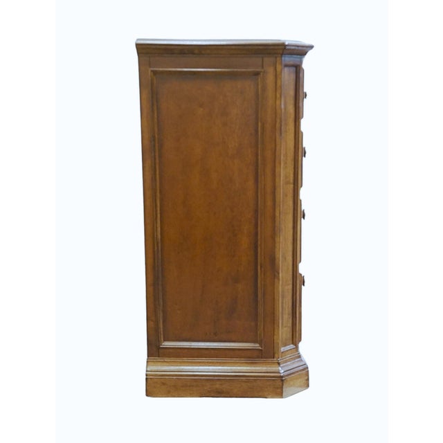 Bernhardt Furniture Solid Cherry Italian Neoclassical Tuscan Style 68" Double Dresser 327-043 For Sale - Image 13 of 15