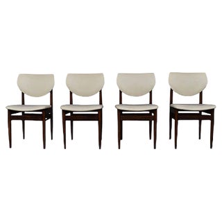Wenge Dining Room Chairs, 1960s, Set of 4 For Sale