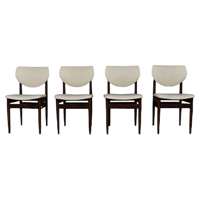 Wenge Dining Room Chairs, 1960s, Set of 4 For Sale