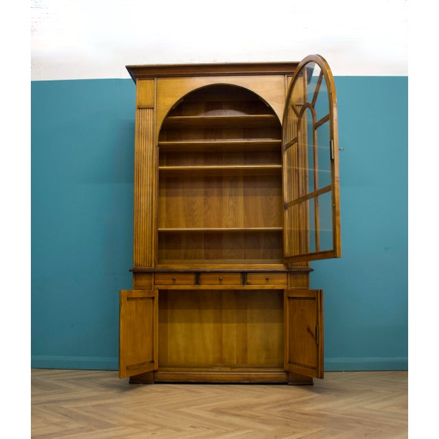 Mid-Century Modern French Cherry Bookcase from De Bournais, 2000s For Sale - Image 3 of 10