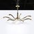 Oscar Torlasco Mid-Century Polished Brass 8-Arm Sculptural Chandelier by Oscar Torlasco For Sale - Image 4 of 17