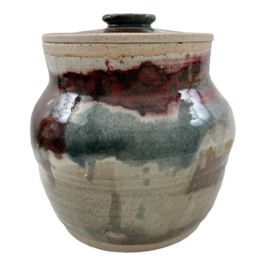Beautiful Vintage Dan Ogburn Studio Pottery Lidded Jar (April 1984)