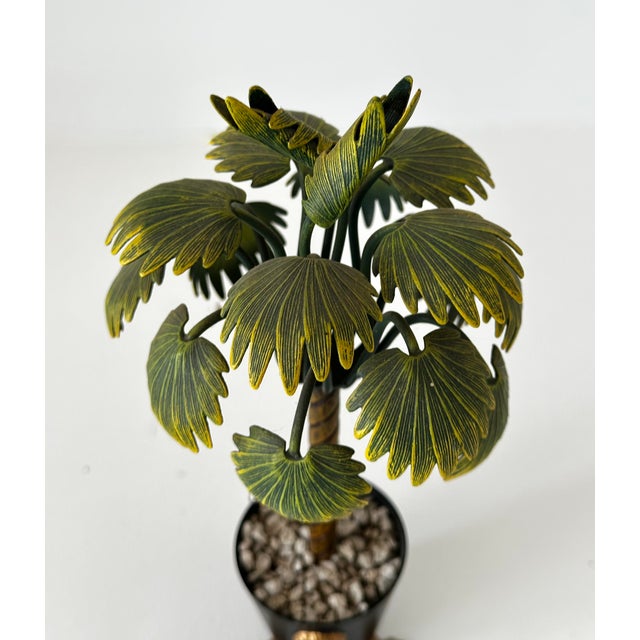 1980s 1980s Miniature Petit Choses Decorative Tole Potted Palm Tree in Urn With Lions Heads For Sale - Image 5 of 10