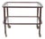 Vintage Serving Trolley in Wood and Brass by Cesare Lacca, Italy, 1950s For Sale