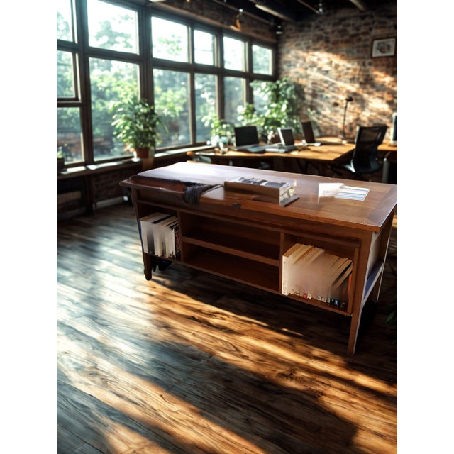 Chestnut Hooker Furniture Viewpoint Desk For Sale - Image 8 of 8
