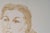 2000 - 2009 Face of a Young Woman, 20th Century, Watercolor on Paper For Sale - Image 5 of 6
