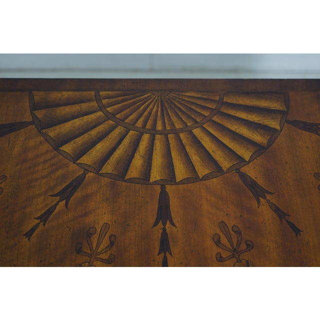 Brown John Richard European Crossroads George III Demilune Commode Cabinet For Sale - Image 8 of 12