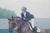 Impressionist Original Oil Painting on Canvas, Equestrianism by Sean Wu For Sale - Image 3 of 5