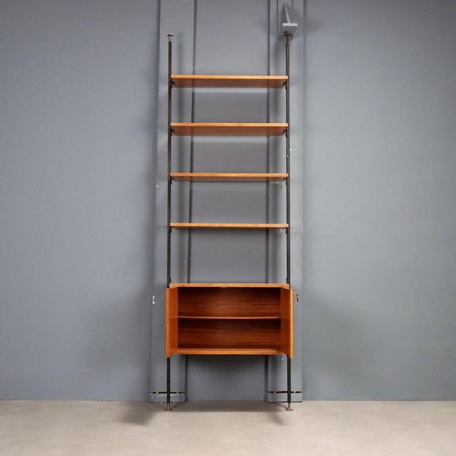 Floor-to-Ceiling Bookcase, 1950s-1960s For Sale - Image 4 of 11