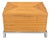 Pencil Reed Chest on Chrome Base, 1970 For Sale