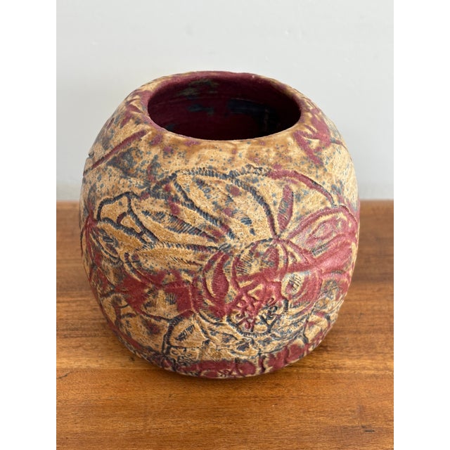 Late 20th Century Late 20th Century Studio Pottery Seed Pot Vase For Sale - Image 5 of 7
