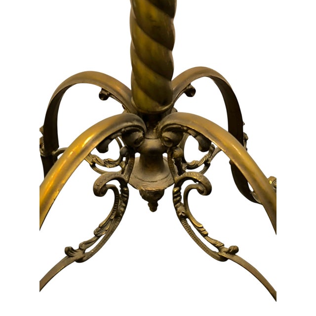 Metal Vintage Brass Coat Hanger, 1920 For Sale - Image 7 of 9