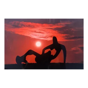 1993 Henry Moore at Sunset Color Photograph