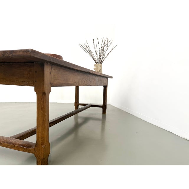Antique French Farmhouse Table in Oak, 1890 For Sale - Image 13 of 18