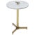 Mid 20th Century Round Marble Top Tripod Brass Base Legs Butler Side Table For Sale - Image 11 of 11