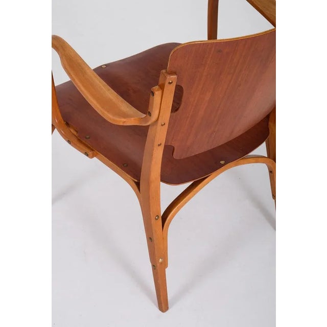 Armchair attributed to Carl-Axel Acking for Bodafors, 1940s For Sale - Image 3 of 10