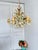 Cream French Floral and Wheat Tole 6-Light Chandelier from Sofidis FlorArt, Late 20th Century For Sale - Image 8 of 18