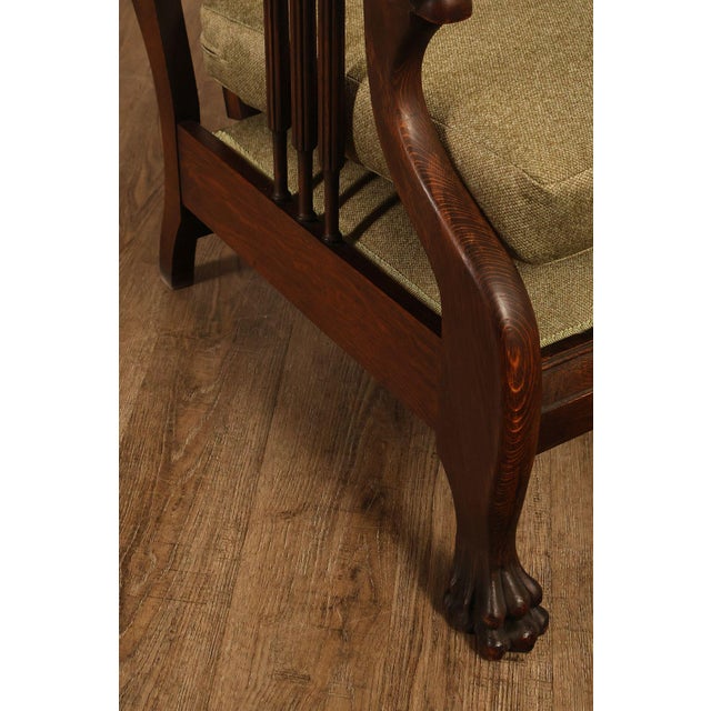 Antique Victorian Oak Morris Reclining Chair For Sale - Image 14 of 18