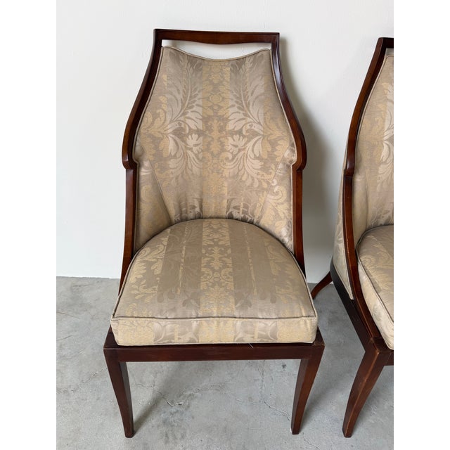 Neoclassical Vintage Jacques Garcia “Malmaison” Chairs for Baker – A Pair For Sale - Image 3 of 12