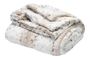 Lynx Faux Fur Minky Throw (60" X 84")