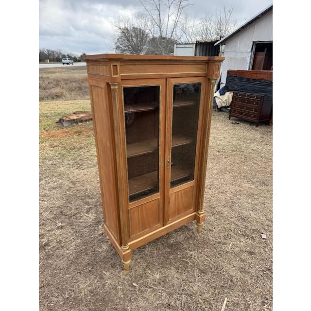 Wood 19th Century French Louis XVI Bleached 2-Door Bookcases For Sale - Image 7 of 14