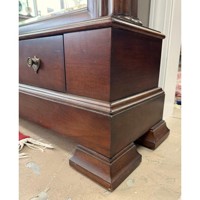 Bassett Furniture Floor Mirror With Drawer For Sale - Image 13 of 16