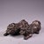 Late 19th Century Pair of Antique Silver-Plated Guardian Lion Figurines, 2000g Total, High Relief For Sale - Image 5 of 10