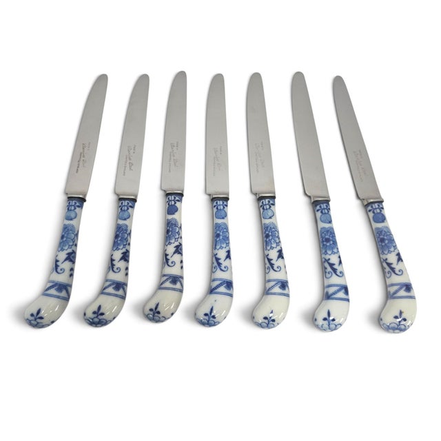 Mid-20th Century House of Prill Blue Onion Porcelain Flatware, 49 Pieces For Sale - Image 13 of 18