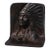Vintage Cast Iron Bookend Native American Chief Bust Relief Sculpture For Sale