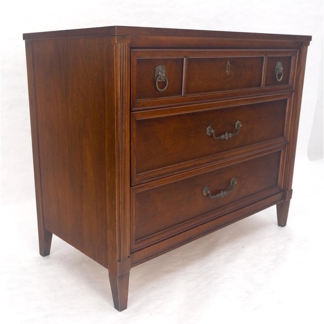 Satinwood 3 Drawers Bachelor Chest Dresser by Century Furniture MINT! For Sale - Image 12 of 13