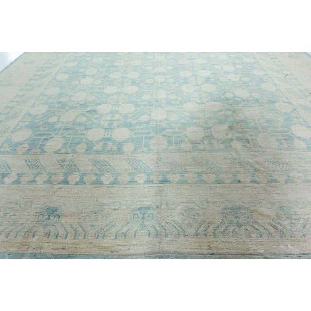 Contemporary Samarkand handmade wool rug by Doris Leslie Blau. Size: 12.8" × 12.10" (386 × 391 cm). Inspired by legendary...