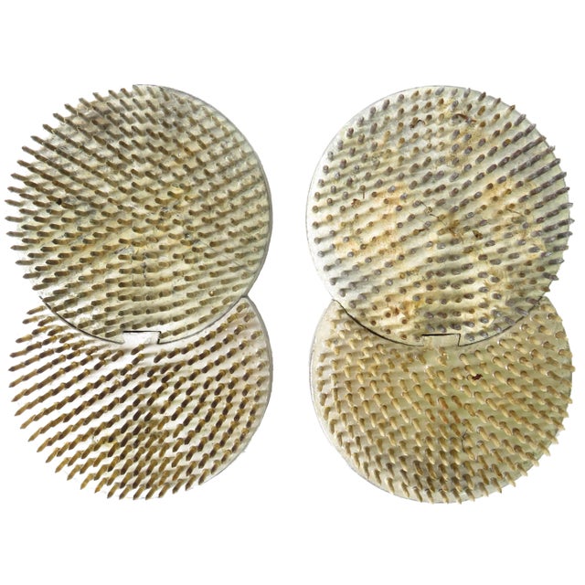 Japanese Japanese Ibekana Kenzan / Needle Floral Frogs, Set of 4 For Sale - Image 3 of 3