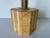 Wood Vintage Italian Organic Beige Cork and Brass Table Lamp For Sale - Image 7 of 12