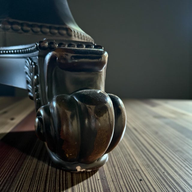 2020s Tommy Bahama Kingston Bonaire Round Wood Pedestal Dining Table For Sale - Image 5 of 12