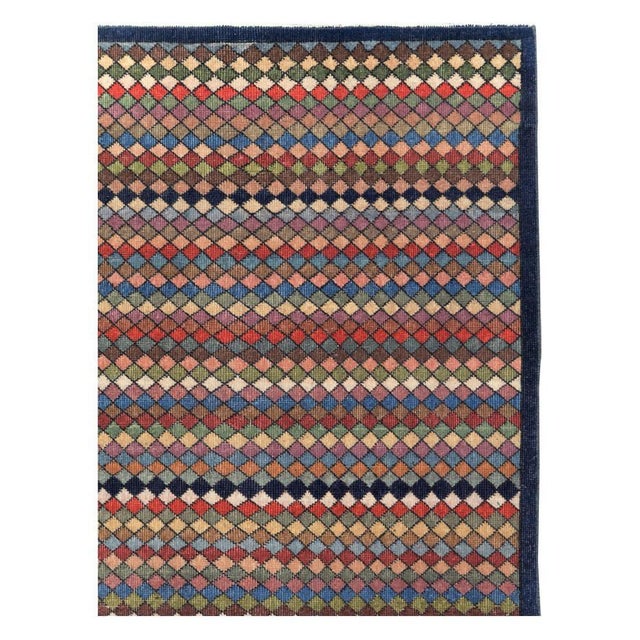 A vintage Turkish Anatolian small room size carpet handmade during the mid-20th century. Measures: 6' 6" x 10' 5".