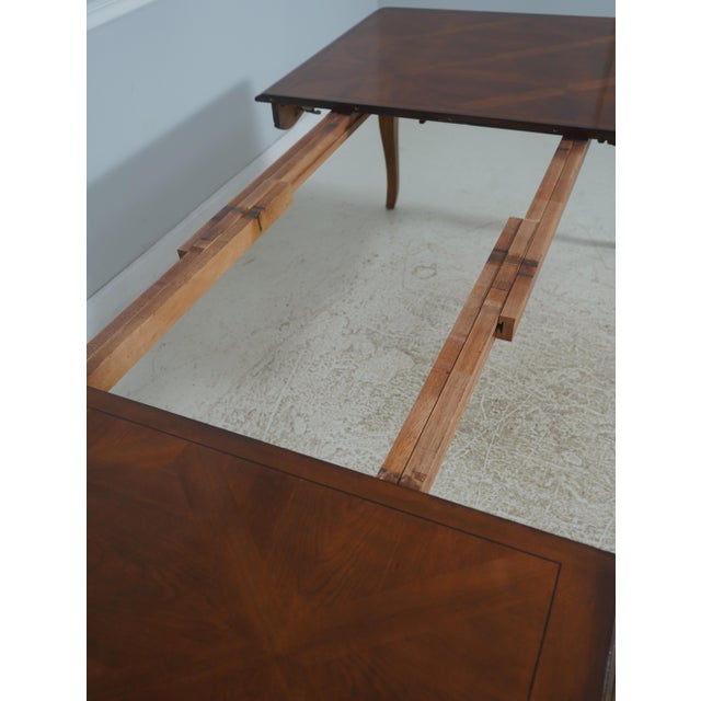 Drexel Heritage French Provincial Parquetry Inlaid Dining Table For Sale - Image 11 of 18