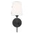 Thomas O'Brien By Visual Comfort Studio Baker 1-Light Bath Sconce in Midnight Black For Sale