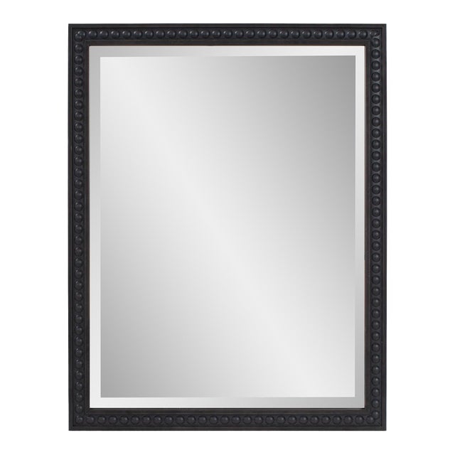 Beaded Vanity Mirror - Black For Sale