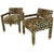 Leopard Parsons Chairs With Brass Sabots, Custom - A Pair For Sale - Image 12 of 12