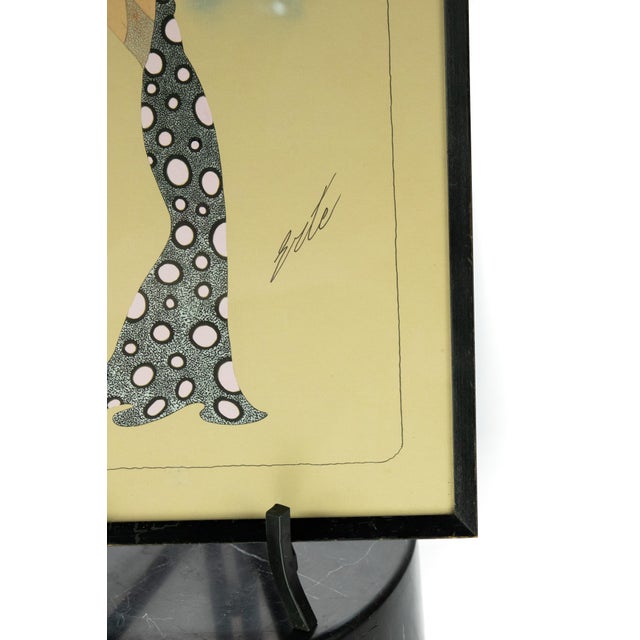 Early 20th Century Erte' Grey and White Polka Dots For Sale - Image 9 of 13