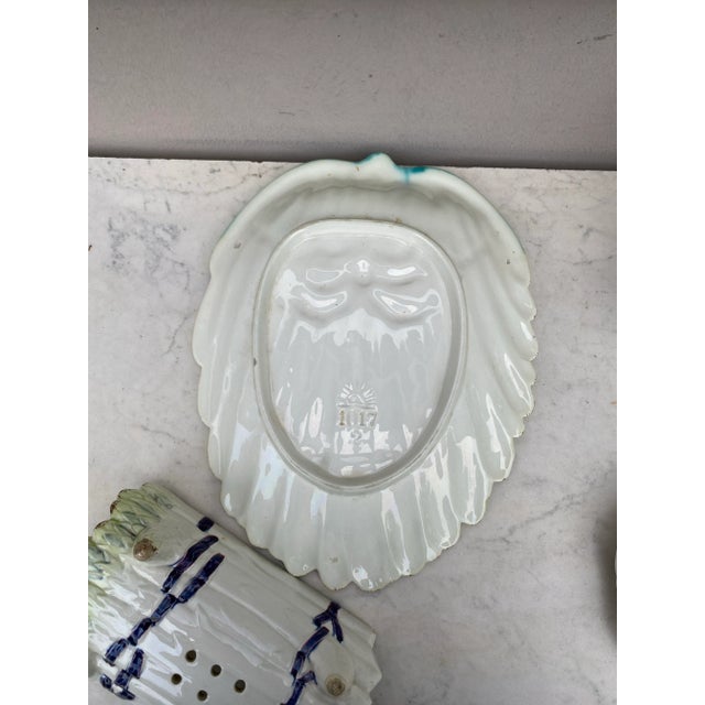 Ceramic German Majolica Asparagus Platter Circa 1900 For Sale - Image 7 of 7