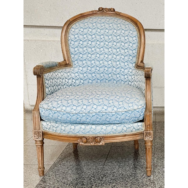 19th Century 19th Century Louis XV Bergère Armchairs - A Pair For Sale - Image 5 of 13